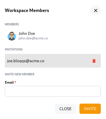 Workspace members